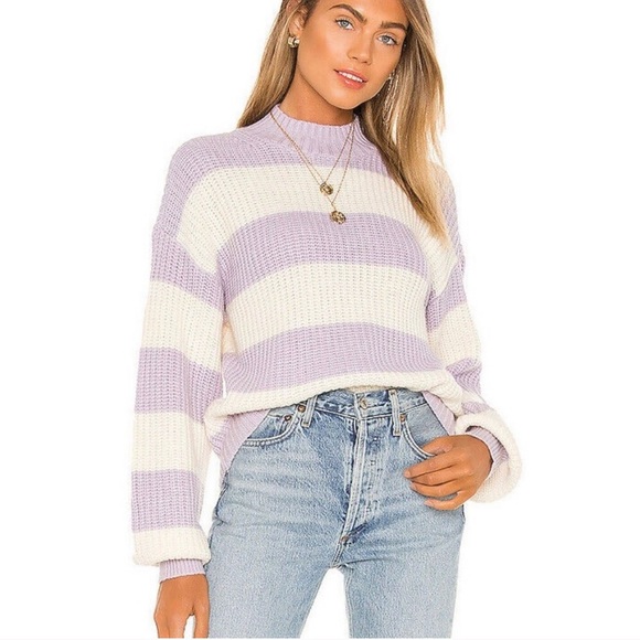 Sanctuary Sweaters - NWT Sanctuary Purple Sweet Tooth Stripe Sweater M